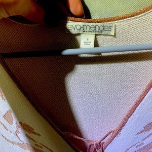 White and rose gold long sleeve maxi dress